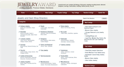 Desktop Screenshot of jewelryaward.com