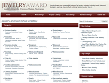 Tablet Screenshot of jewelryaward.com